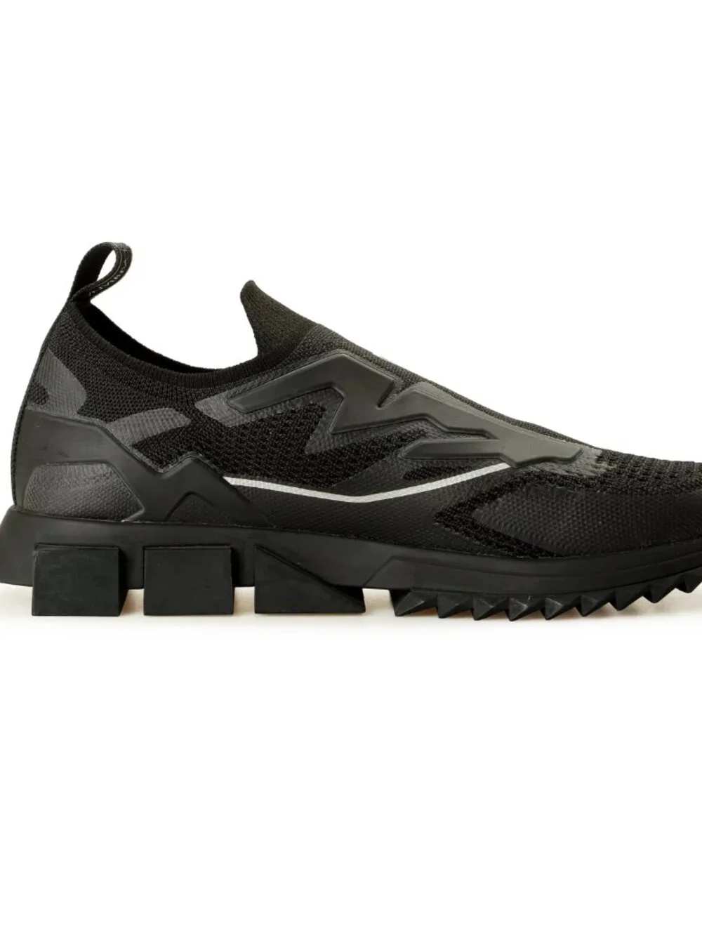 Dolce & Gabbana Men's Black Slip On Athletic Sneakers Shoes US 11 IT 44